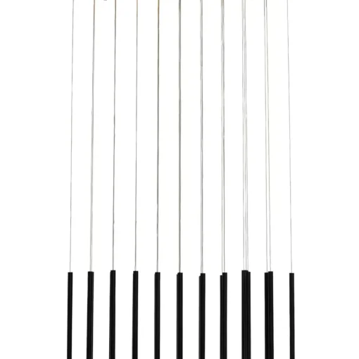 KARE Design Hängeleuchten-Hangeleuchte Living Vegas Schwarz Matt Led 120Cm