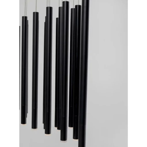 KARE Design Hängeleuchten-Hangeleuchte Living Vegas Schwarz Matt Led 120Cm