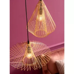 KARE Design Hängeleuchten-Hangeleuchte Modo Wire Round Gold