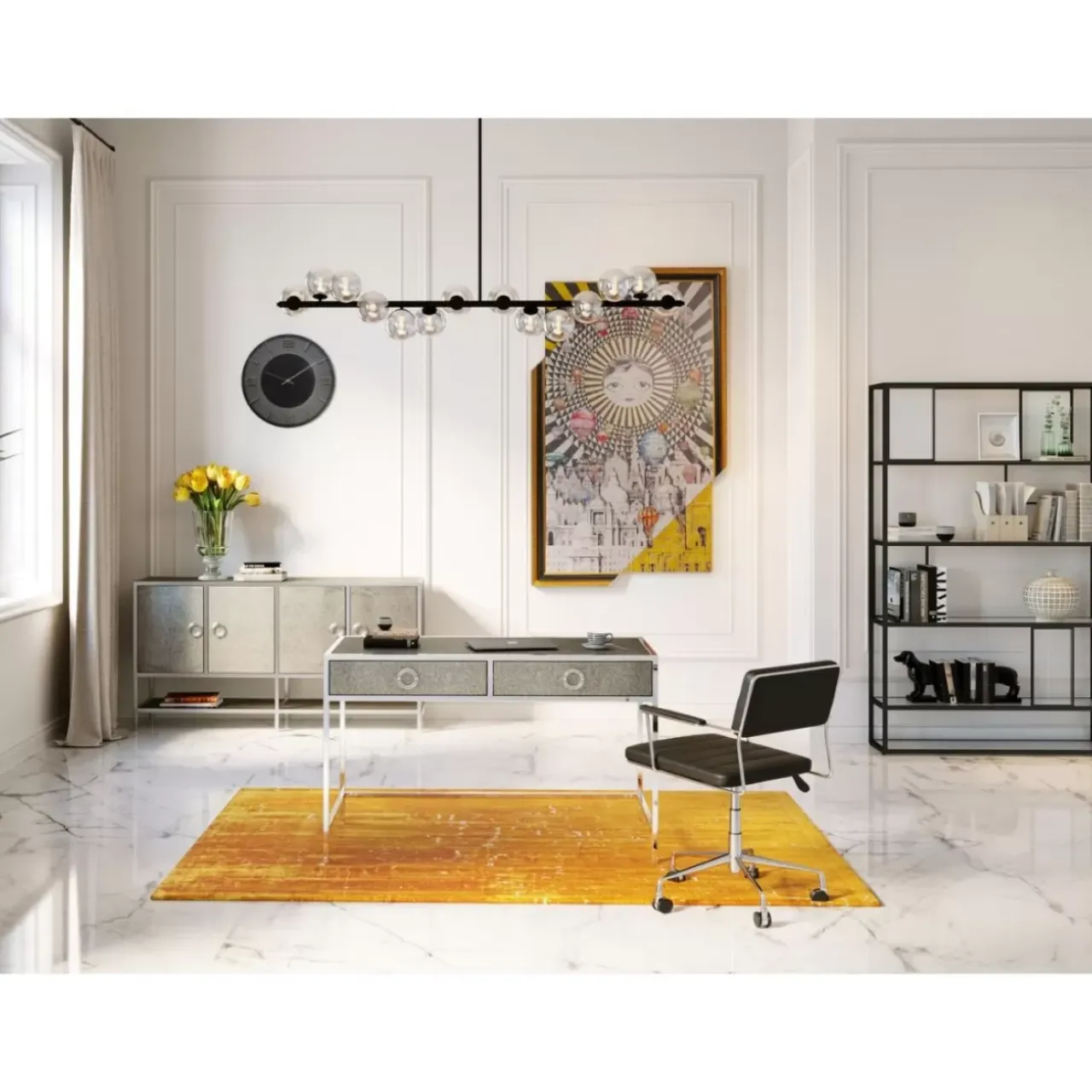 KARE Design Hängeleuchten-Hangeleuchte Scala Balls Schwarz 150Cm