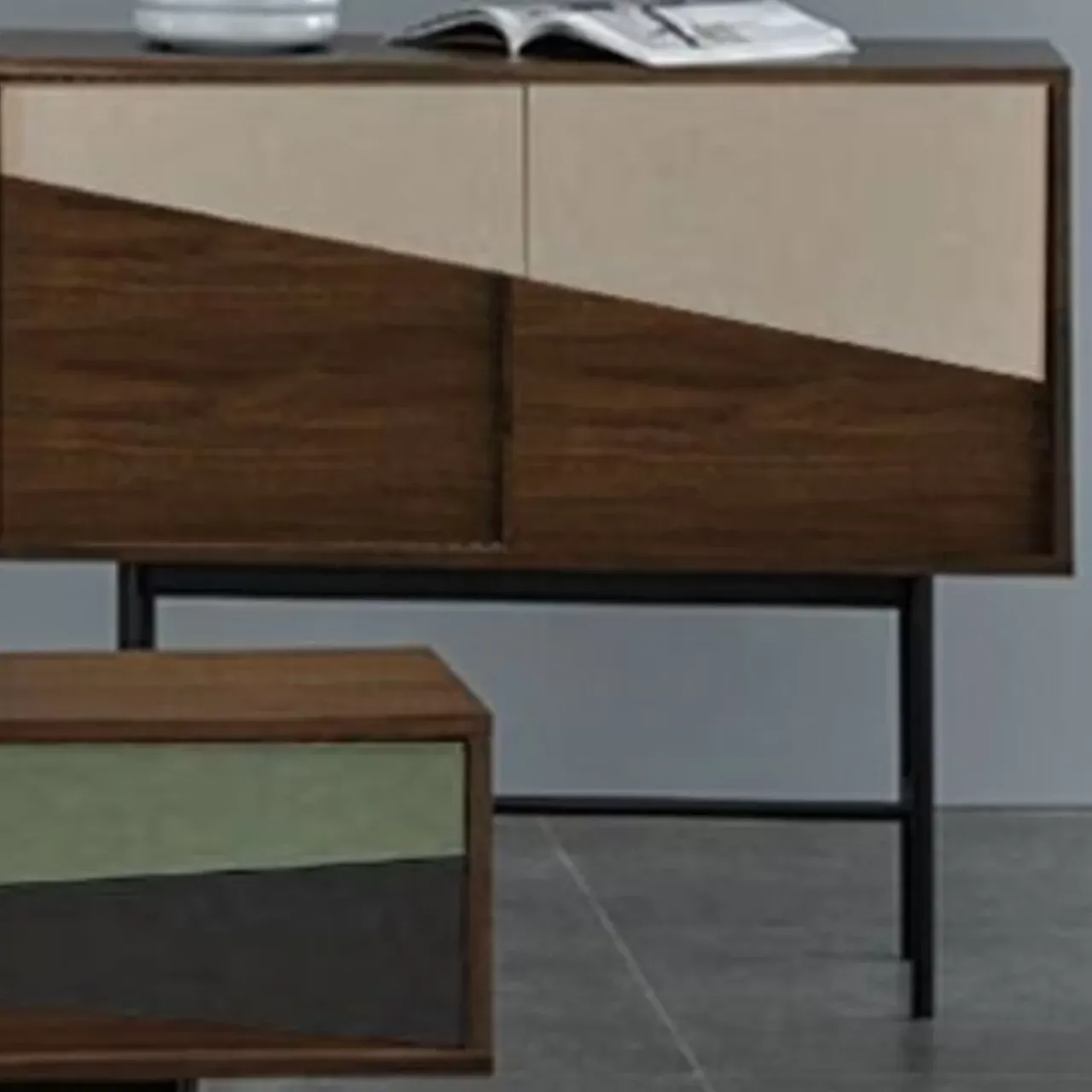 KARE Design Kommoden & Sideboards-Highboard Lamello Colore 110X95Cm