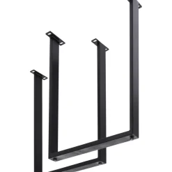 KARE Design Tische-Hochgestell Tavola Schwarz Matt (2/Set)