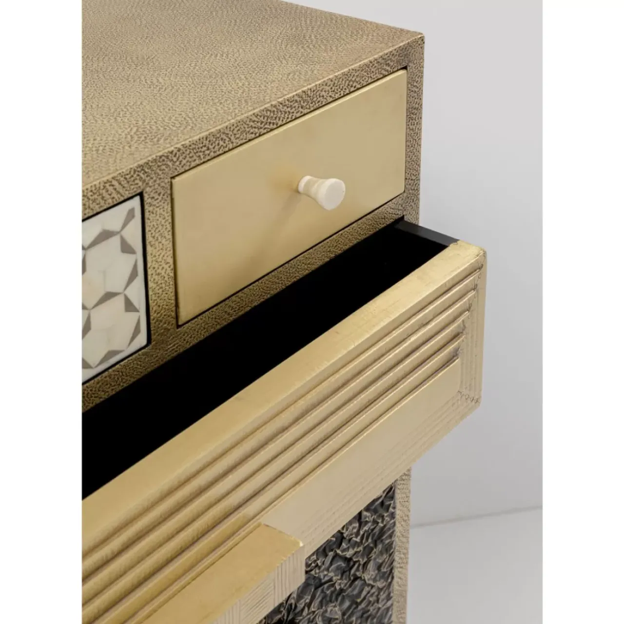 KARE Design Kommoden & Sideboards-Hochkommode Chalet Gold 13 Schube
