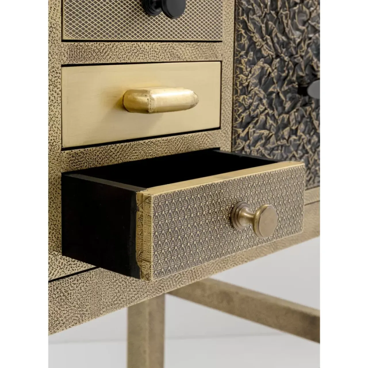KARE Design Kommoden & Sideboards-Hochkommode Chalet Gold 13 Schube