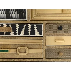 KARE Design Kommoden & Sideboards-Hochkommode Chalet Gold 13 Schube