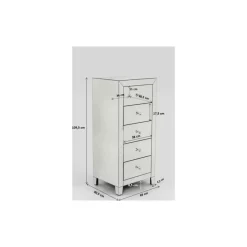 KARE Design Kommoden & Sideboards-Hochkommode Luxury 5 Schube