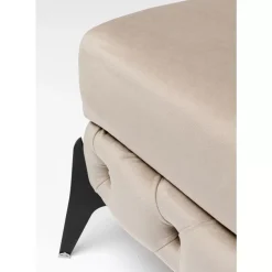 KARE Design Sitzbänke-Hocker Bellissima Velvet Beige 80Cm