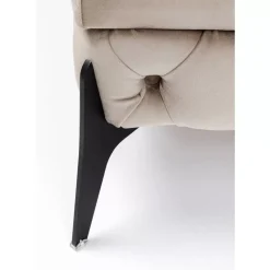 KARE Design Sitzbänke-Hocker Bellissima Velvet Beige 80Cm