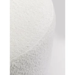 KARE Design Sitzbänke-Hocker Cherry Boucle Creme Smoke O35Cm