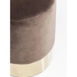 KARE Design Sitzbänke-Hocker Cherry Braun Brass O35Cm