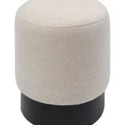 KARE Design Sitzbänke-Hocker Cherry Creme Black O36Cm