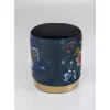 KARE Design Sitzbänke-Hocker Cherry Flower Schwarz Brass O32Cm