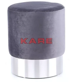 KARE Design Sitzbänke-Hocker Cherry Hellgrau Silver O35Cm