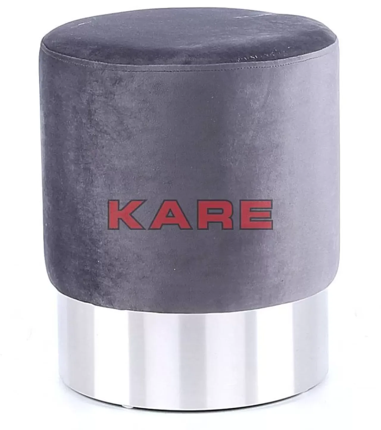 KARE Design Sitzbänke-Hocker Cherry Hellgrau Silver O35Cm