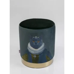 KARE Design Sitzbänke-Hocker Cherry Mr. Cat Brass O32Cm