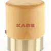 KARE Design Sitzbänke-Hocker Cherry Orange Brass O35Cm
