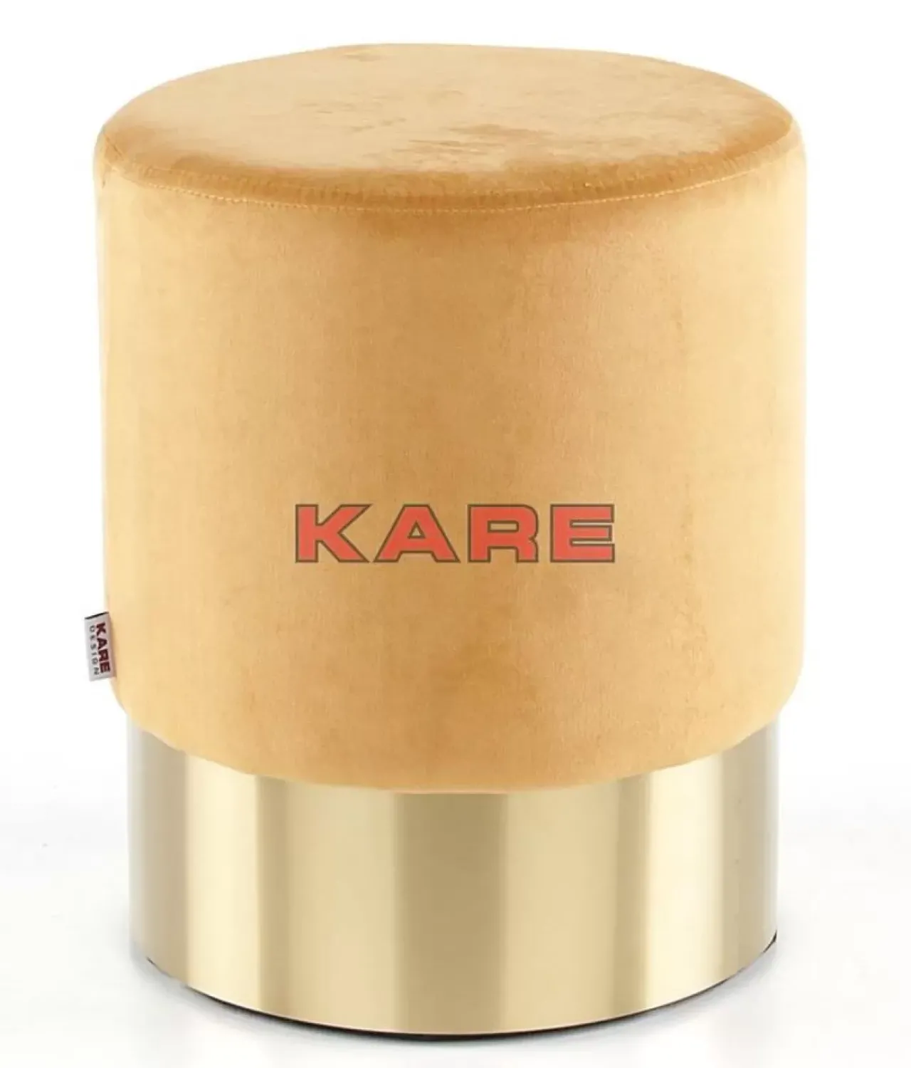 KARE Design Sitzbänke-Hocker Cherry Orange Brass O35Cm