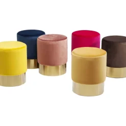 KARE Design Sitzbänke-Hocker Cherry Orange Brass O35Cm