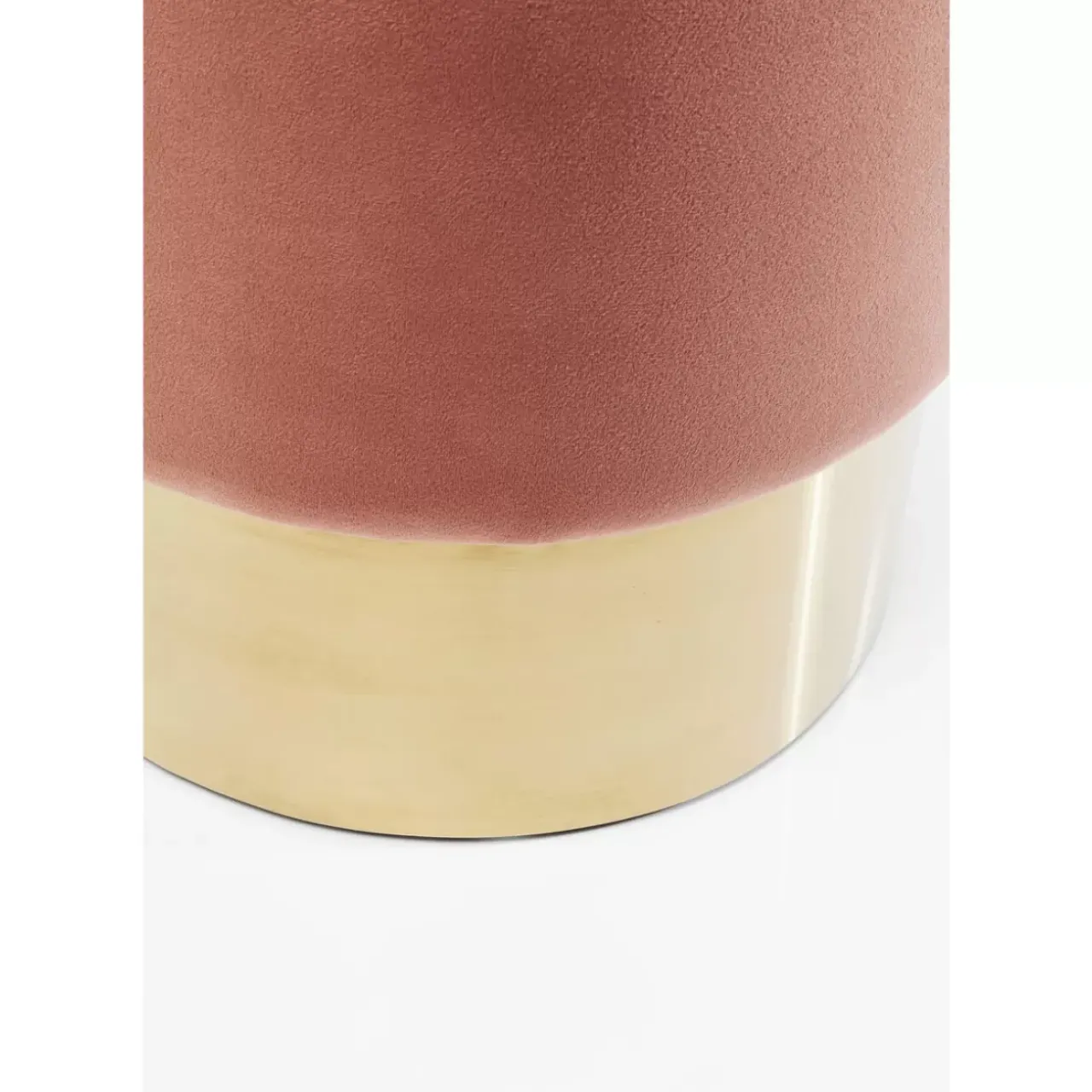 KARE Design Sitzbänke-Hocker Cherry Rose Brass O35Cm