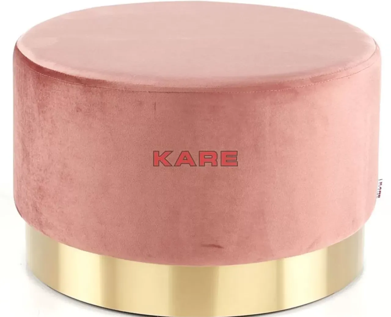 KARE Design Sitzbänke-Hocker Cherry Rose Brass O55Cm
