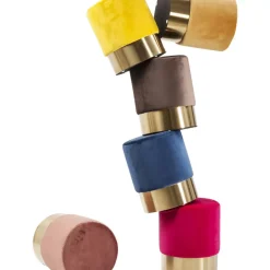 KARE Design Sitzbänke-Hocker Cherry Rose Brass O45Cm