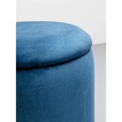 KARE Design Sitzbänke-Hocker Cherry Storage Blau Brass (2/Set)