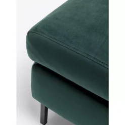 KARE Design Sitzbänke-Hocker Gianni Velvet Dunkelgrun Schwarz