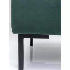 KARE Design Sitzbänke-Hocker Gianni Velvet Dunkelgrun Schwarz