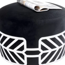 KARE Design Sitzbänke-Hocker Jenna Schwarz O61Cm