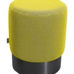KARE Design Sitzbänke-Hocker Jody Gelb Schwarz Mesh Schwarz O35Cm