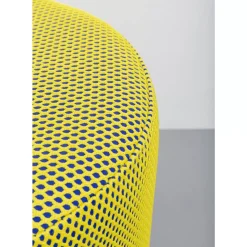 KARE Design Sitzbänke-Hocker Jody Gelb Schwarz Mesh Schwarz O35Cm