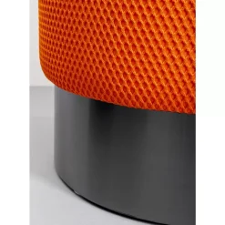 KARE Design Sitzbänke-Hocker Jody Orange Mesh Schwarz O35Cm