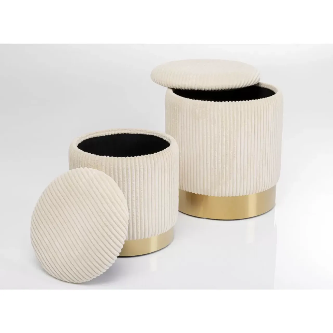 KARE Design Sitzbänke-Hocker Plush (2/Set)