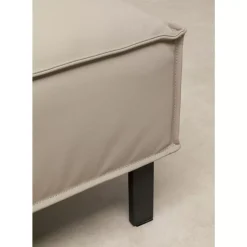 KARE Design Sitzbänke-Hocker Victor Leder Grau