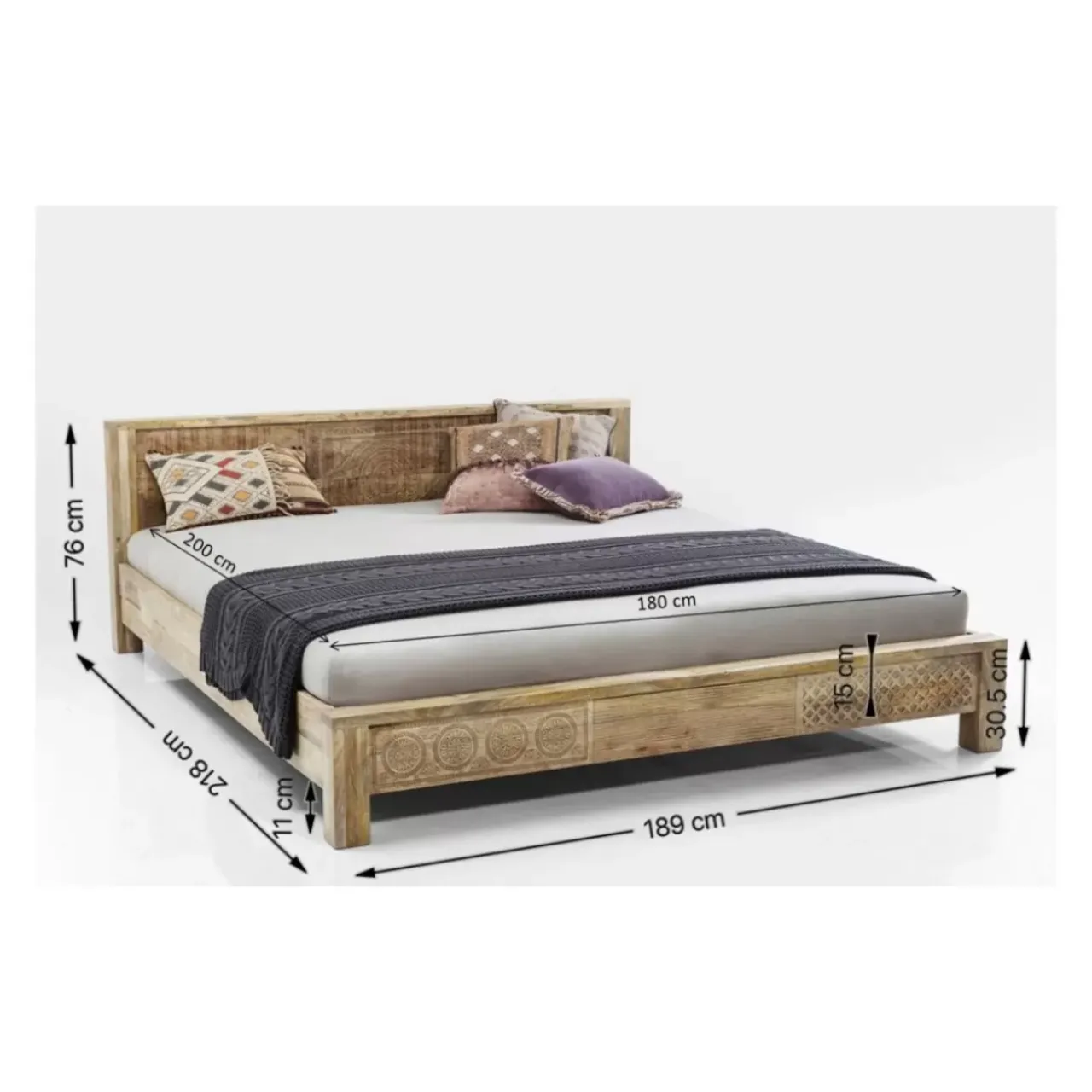 KARE Design Betten-Holzbett Puro 180X200Cm