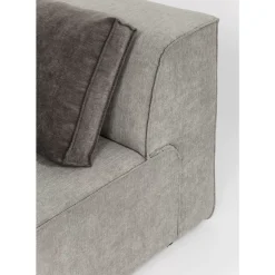 KARE Design Sofas & Couches-Infinity Ecke 100 Elements Grau Links