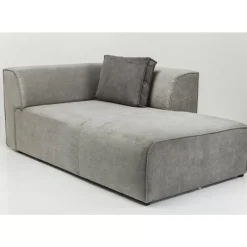 KARE Design Sofas & Couches-Infinity Ottomane Elements Grau Rechts