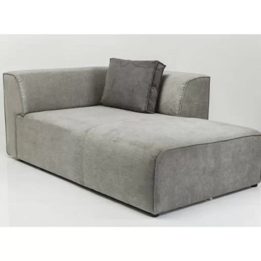 KARE Design Sofas & Couches-Infinity Ottomane Elements Grau Rechts
