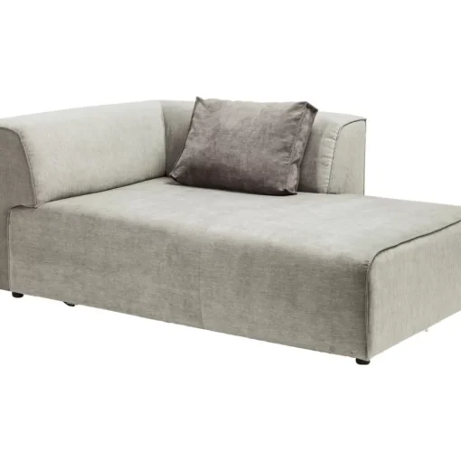 KARE Design Sofas & Couches-Infinity Ottomane Elements Grau Rechts