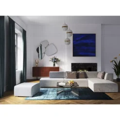 KARE Design Sofas & Couches-Infinity Ottomane Semi Elements Grau Links