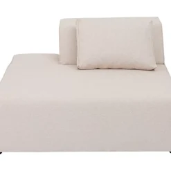 KARE Design Sofas & Couches-Infinity Ottomane Semi Elements Creme Links 120Cm