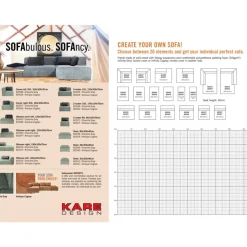 KARE Design Sofas & Couches-Infinity 2-Sitzer 100 Elements Grau