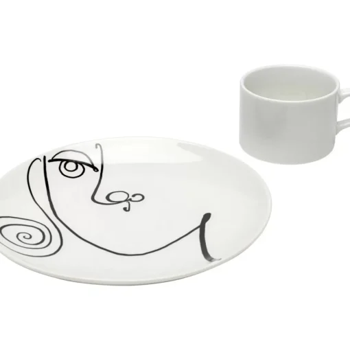 KARE Design Geschirr & Tischaccessoires-Kaffeetasse Viso Donna (2/Tlg.)