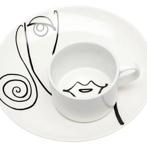 KARE Design Geschirr & Tischaccessoires-Kaffeetasse Viso Donna (2/Tlg.)