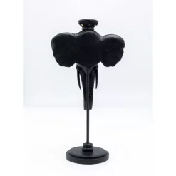 KARE Design Kerzenständer & Laternen-Kerzenständer Elephant Head Schwarz 49Cm