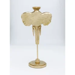 KARE Design Kerzenständer & Laternen-Kerzenständer Elephant Head Gold 49Cm