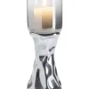 KARE Design Kerzenständer & Laternen-Kerzenständer Jade Silber 33Cm