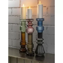 KARE Design Kerzenständer & Laternen-Kerzenständer Marvelous Duo Grun Braun 49Cm