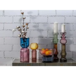 KARE Design Kerzenständer & Laternen-Kerzenständer Marvelous Duo Lila Grau 49