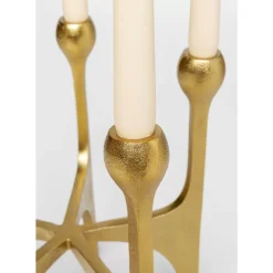 KARE Design Kerzenständer & Laternen-Kerzenständer Stacky Gold 31Cm